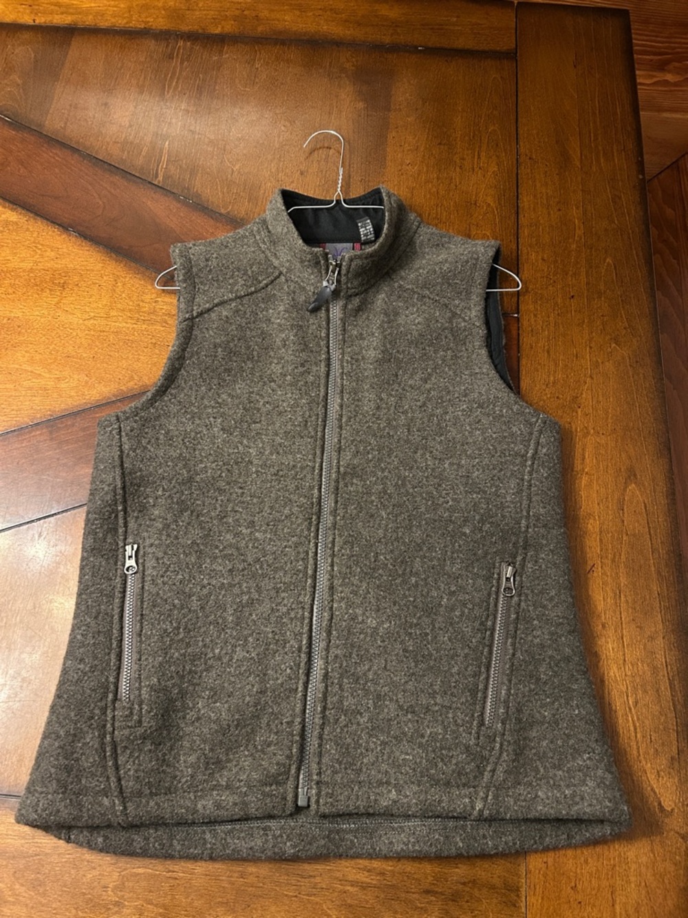ibex Women's Heather grey Wool Vest